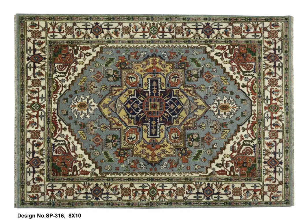 Hand knotted Indian Modern Rug 8'0" x 10'0" ABC Rugs Kilims